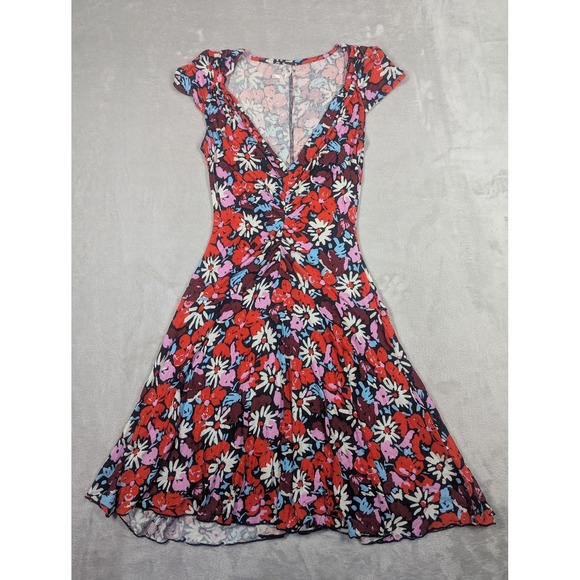 Free People Dresses & Skirts - Free People Dress Womens XS Multicolor Mini Floral Key To Your Heart Boho
